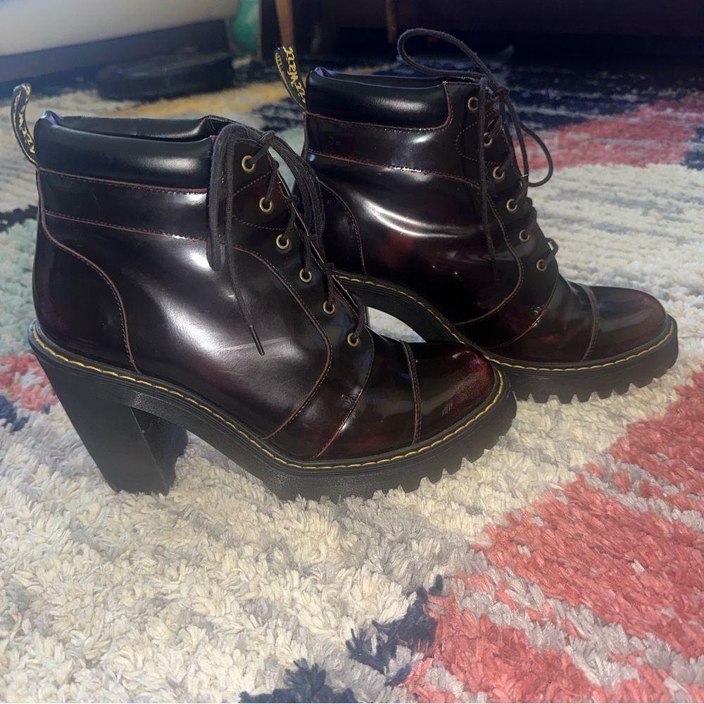 Dr. Martens Kendra Arcadia Heeled Combat Boots – Size 10